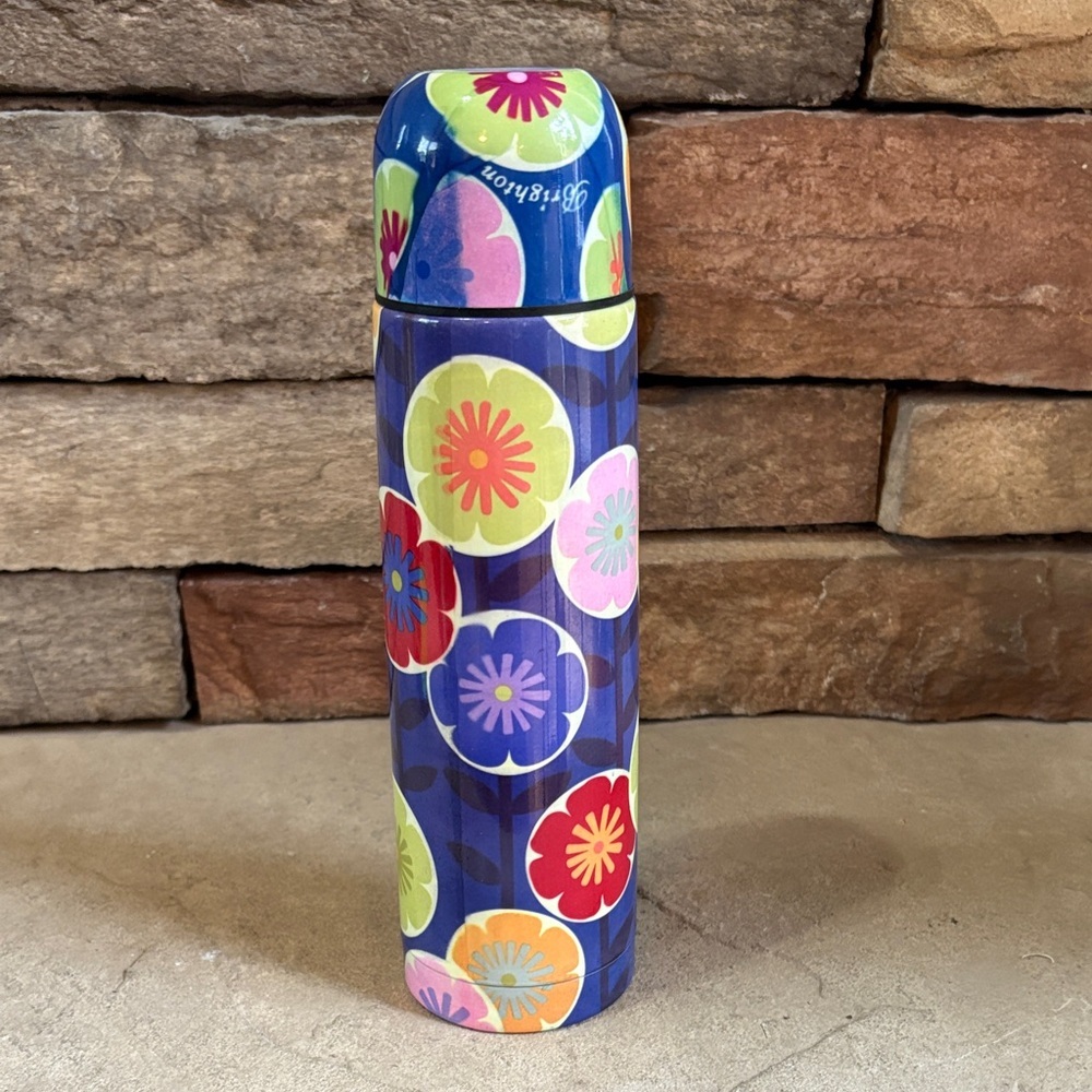 Brighton floral stainless steel water bottle